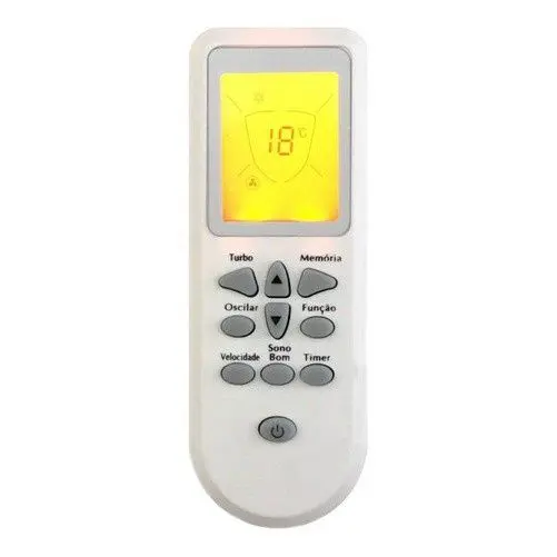 Controle Remoto Compatível com Ar Condicionado Consul Bem Estar Teclado Luminoso