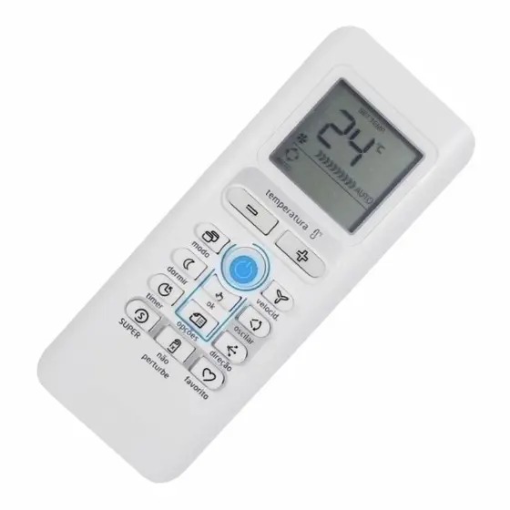 Controle Remoto Compatível com Ar Condicionado Springer Midea