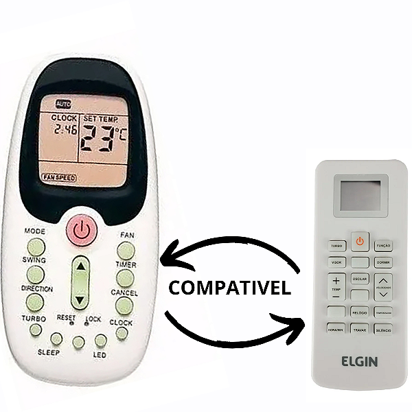 Controle Remoto Kkg14a-c2 9000 A 30000 Btus Elgin