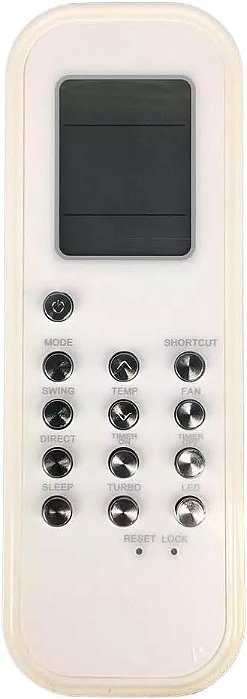 Controle Remoto Ar Condicionado Midea Linhas Elite Luna e Vita RG35B/BGE