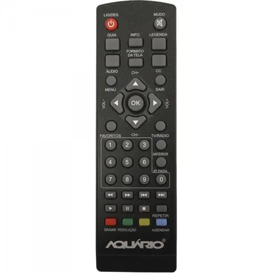 Controle Remoto Compatível com Conversor Digital Aquario DTV5000