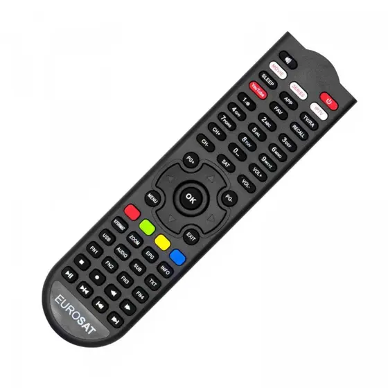 Controle Remoto Compatível com Receptor Eurosat Slim / Pro