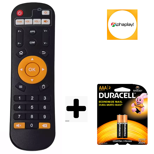 Controle Remoto compativel com receptor Alphaplay! + Plus