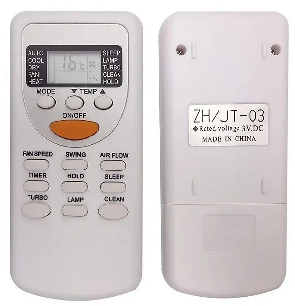 Controle Remoto para Ar Condicionado Komeco / Rheem / York ZH/JT-03