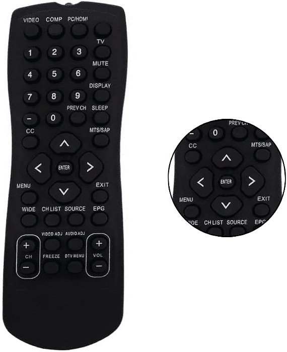 Controle Remoto TV AOC D32W831