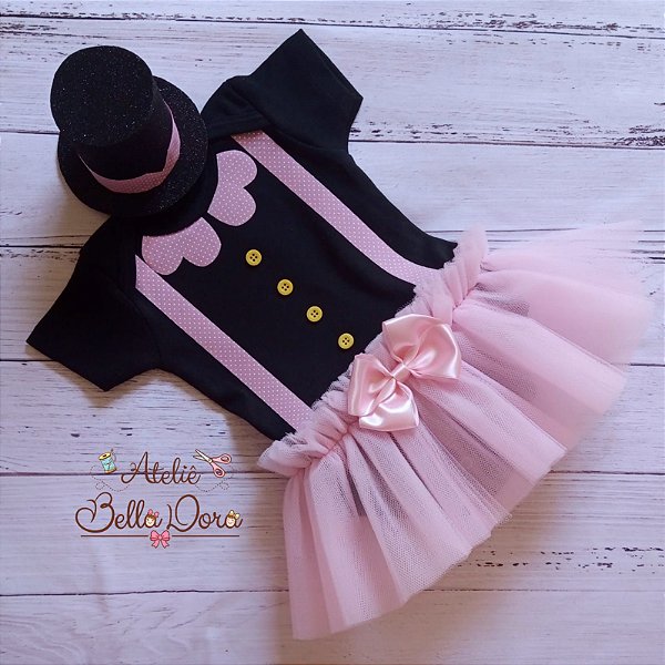 Body Mini tutu Mundo Bita Menina