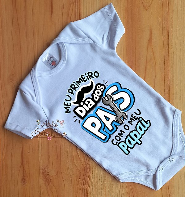 Body dia dos Pais menino Meu Primeiro dia dos pais com meu papai