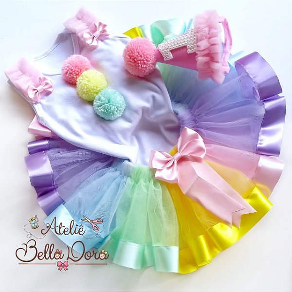 Conjunto Tutu Palhacinha