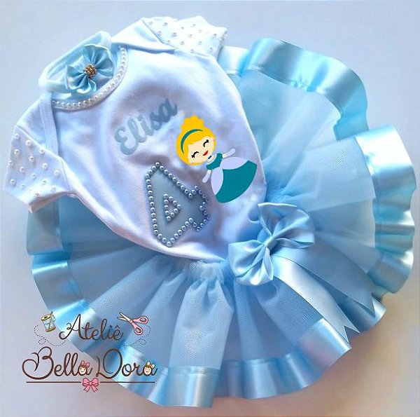 Conjunto tutu Cinderela