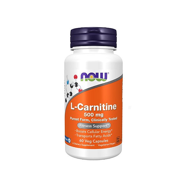 L-Carnitine (L-Carnitina) 500mg 60 Cápsulas - Now