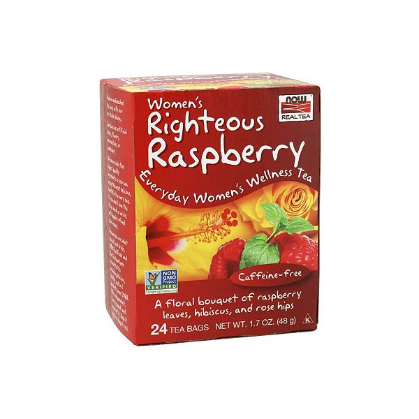 Chá Women's Righteous Raspberry 24 sachês - Now Real Tea