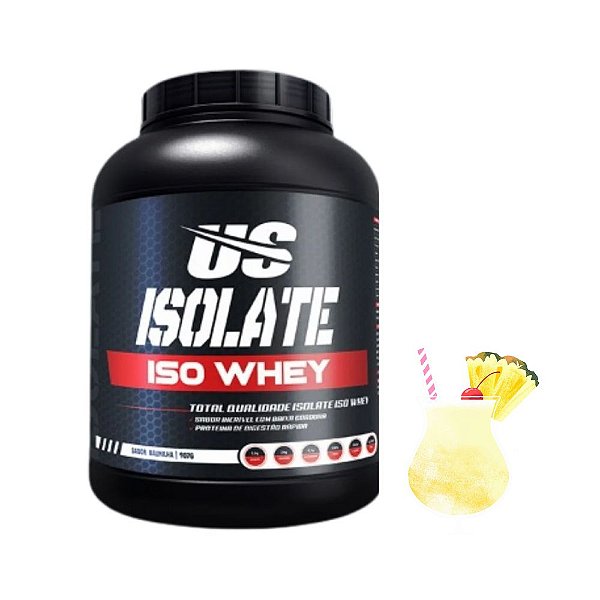 Whey Protein Isolate ISO Whey 900g Pina Colada - US Nutrition