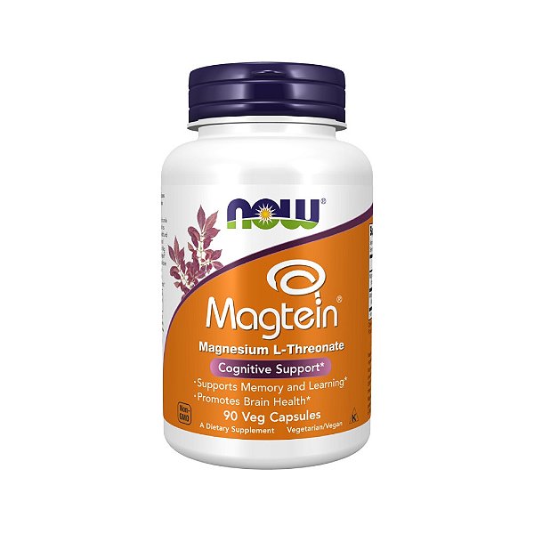 Magtein Magnesium L-Threonate Magnésio L-Treonato - Now Foods