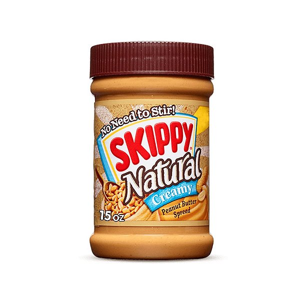 Skippy Natural Creamy (Pasta de Amendoim Cremosa) 425g - Skippy