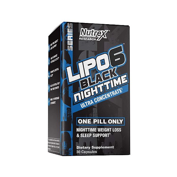 Lipo 6 Black Ultra Concentrado NIGHTTIME (Importado) - NUTREX