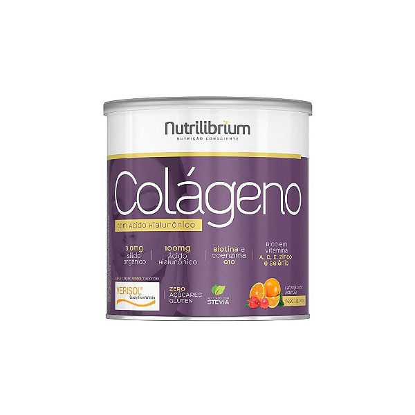 Colágeno Verisol + Ácido Hialurônico + Silício Orgânico + Biotina + COQ-10 200g - Nutrilibrium