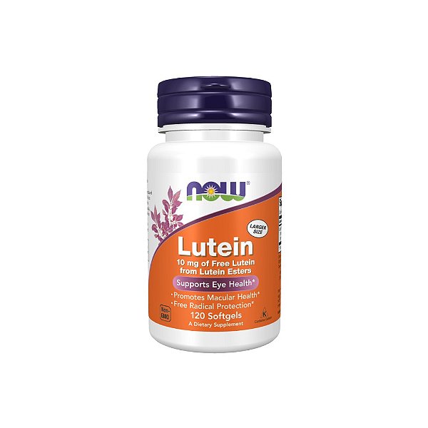 Lutein (Luteína) 10mg 120 Softgels - Now Foods