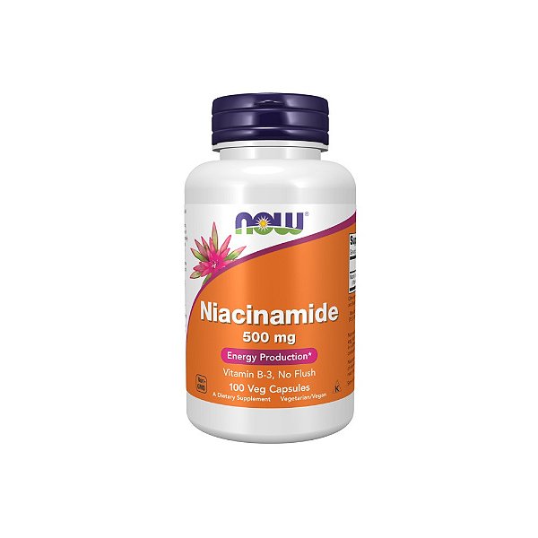 Niacinamide (Niacinamida) 500mg 100 Cápsulas Vegetais - Now Foods