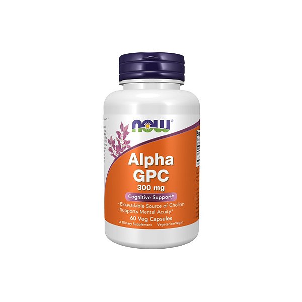 Alpha GPC 300mg 60 Cápsulas - Now Foods