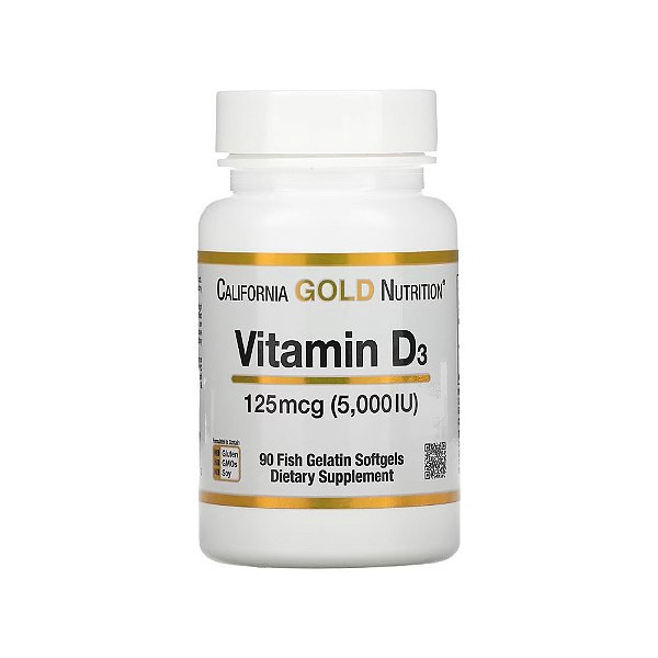 Vitamina D-3 125mcg 5,000 UI - California Gold Nutrition