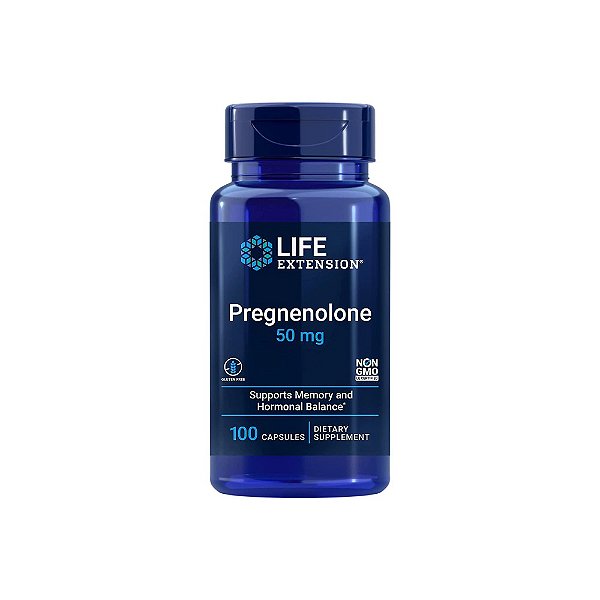 Pregnenolona 50mg 100 Cápsulas - Life Extension