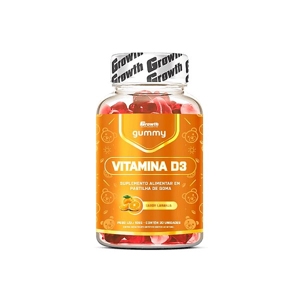 Vitamina D3 Gummy 30 Unidades - Growth Supplements