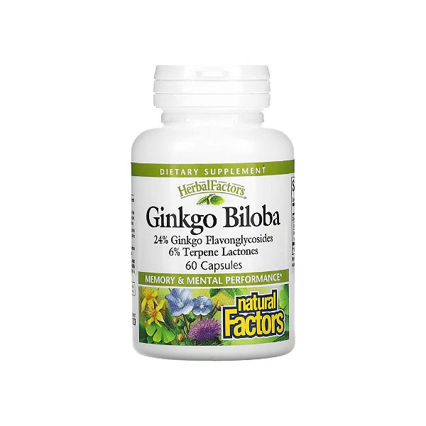 Ginkgo Biloba 60mg 60 Cápsulas - Natural Factors