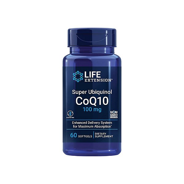 Super Ubiquinol CoQ10 100mg 60 Softgels - Life Extension