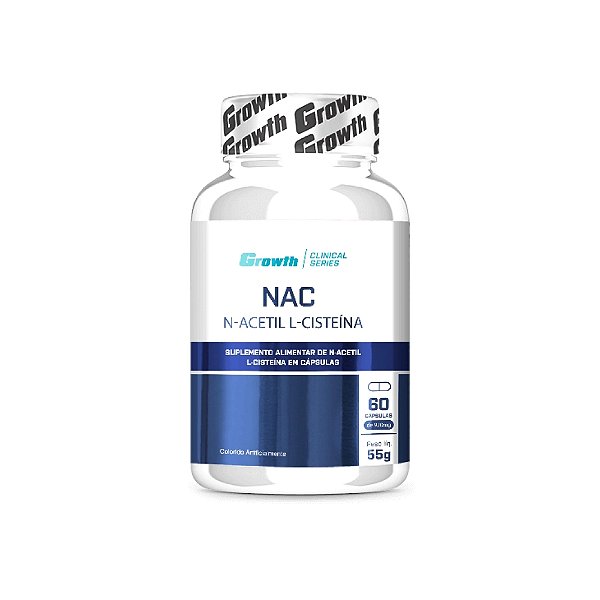 NAC N-ACETIL L-CISTEÍNA 60 Cápsulas - Growth Supplements