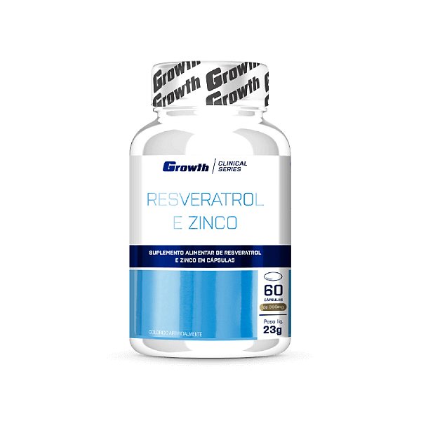 Resveratrol e Zinco 60 Softgels - Growth Supplements