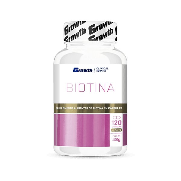 Biotina 120 Cápsulas - Growth Supplements