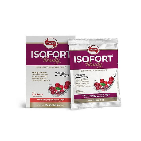 Isofort Beauty 15 sachês de 25g - Vitafor