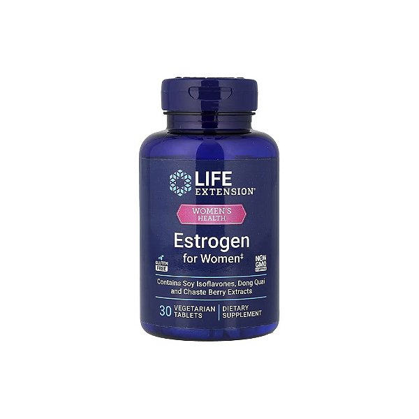 Estrogen For Women (Estrogênio para Mulheres) 30 Veg Tabletes - Life Extension