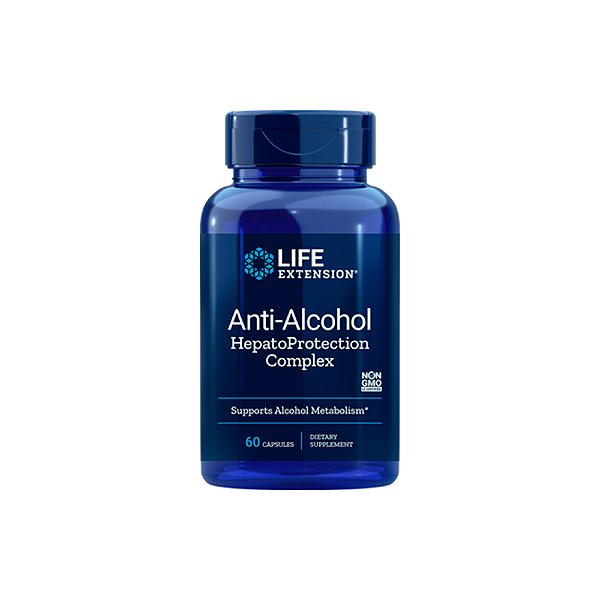 Anti-Alcohol HepatoProtection Complex 60 Cápsulas - Life Extension