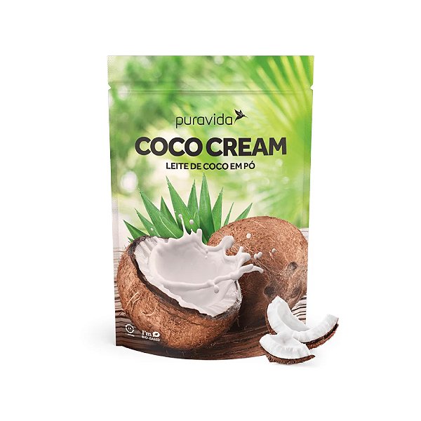 COCO CREAM Leite de Coco em pó 250g - Puravida