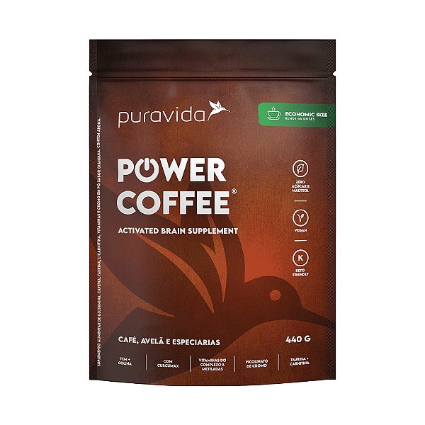 POWER COFFEE Activated Brain Supplement - Puravida