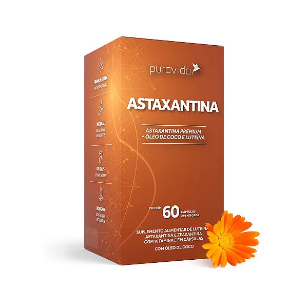 Astaxantina 60 Cápsulas - Puravida