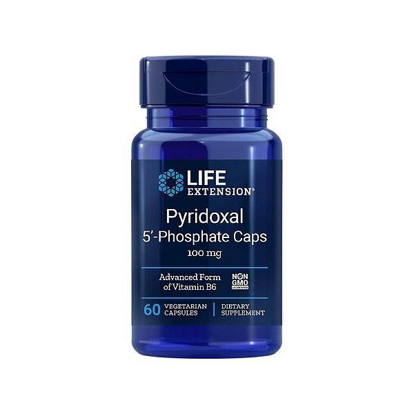 Pyridoxal 5´- Phosphate Caps 100mg 60 Veg Cápsulas - Life Extension