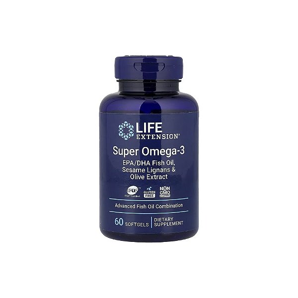 Super Omega 3 EPA/DHA Fish Oil, Sesame Lignans & Olive Extract - Life Extension