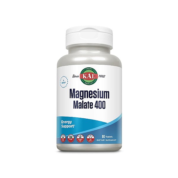 Magnésio Malato 400mg 90 Tabletes - KAL