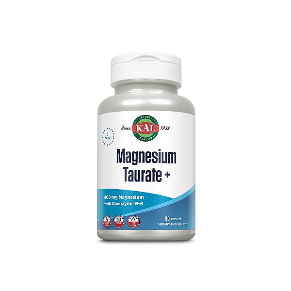 Magnésio Taurato com Coenzima B-6 90 Tabletes - KAL - BH Suplementos