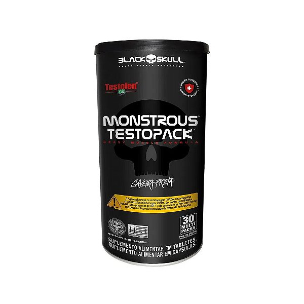 Monstrous Testopack 30 Packs - Black Skull