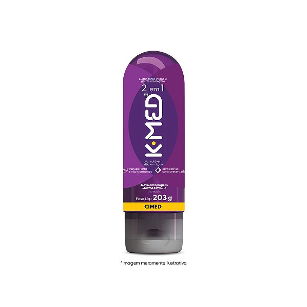 K-Med 2 em 1 Gel lubrificante Íntimo 203g - CIMED