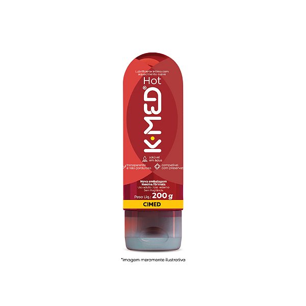 K-Med Hot Gel lubrificante Íntimo 200g - CIMED