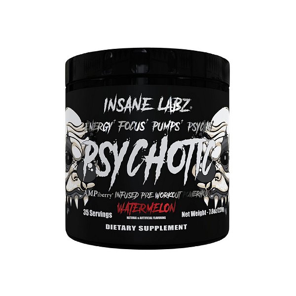 Pré-treino Psychotic Black 220g - Insane Labz