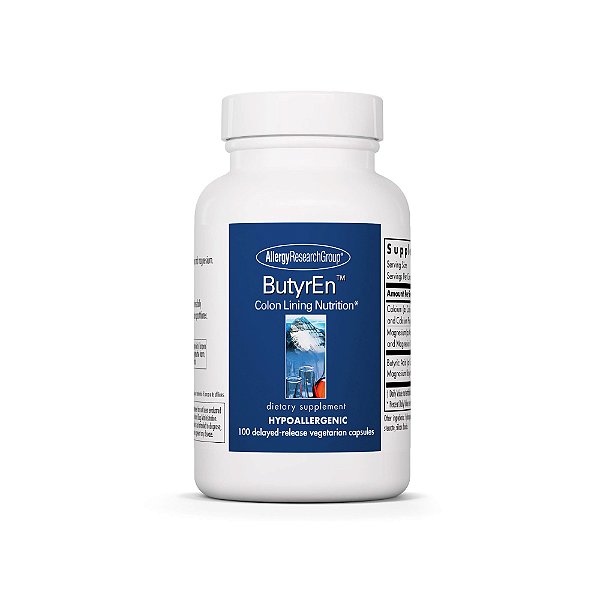 ButyrEn (Ácido Butírico) 100 Veg Cápsulas de liberação retardada - Allergy Research Group