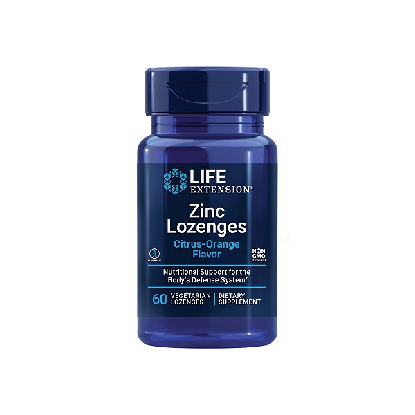 Zinc Lozenges (Pastilhas de Zinco) 60 Veg Pastilhas - Life Extension