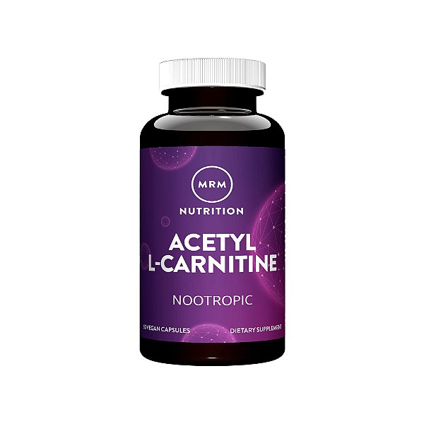 Acetil L-Carnitina 500mg 60 Veg Cápsulas - MRM