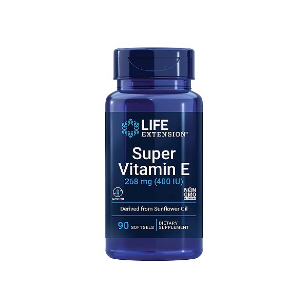 Super Vitamina E 268mg 400IU 90 Softgels - Life Extension