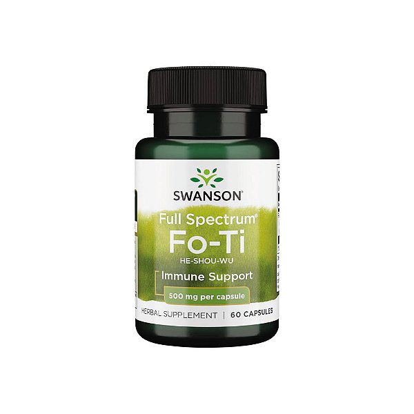 FO-TI (He-Shou-Wu) 500mg 60 Cápsulas - Swanson